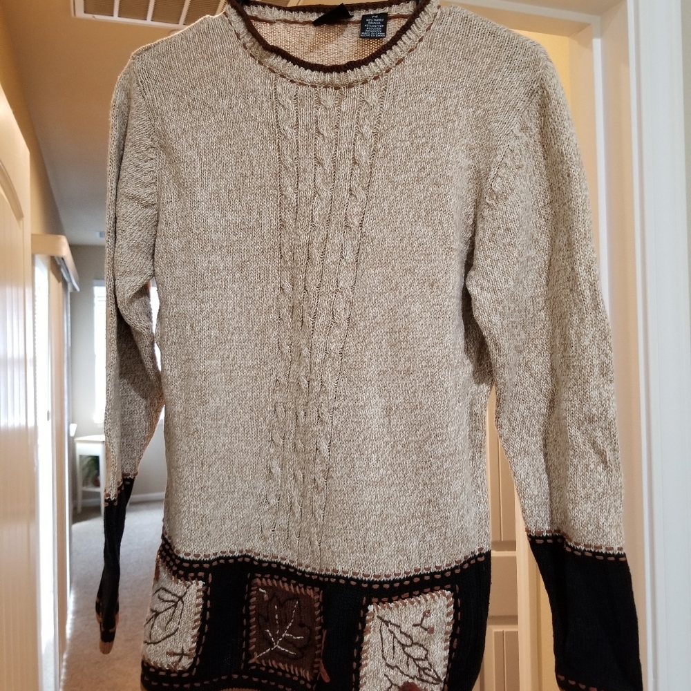 Erika Sweater Fall themed. Size Petite Small